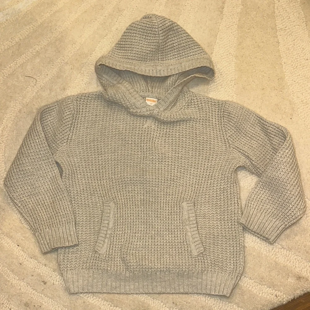 Gymboree Gray Knit Hoodie Sweater